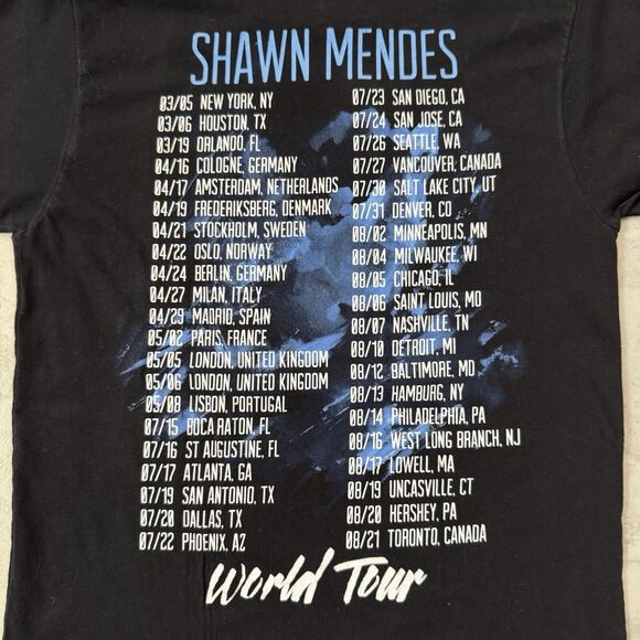 Shawn Mendes 2017 World Tour Concert T-Shirt Size S - Picture 4 of 6